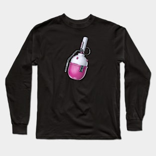 Purple Cyberpunk Grenade Long Sleeve T-Shirt